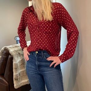 Button up boutique blouse